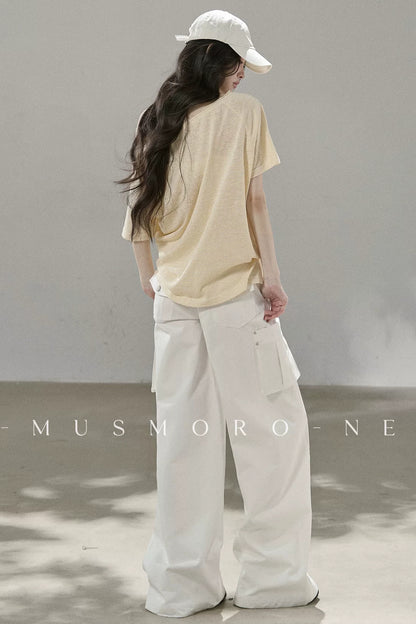 Fine Striped Double-Layered Top