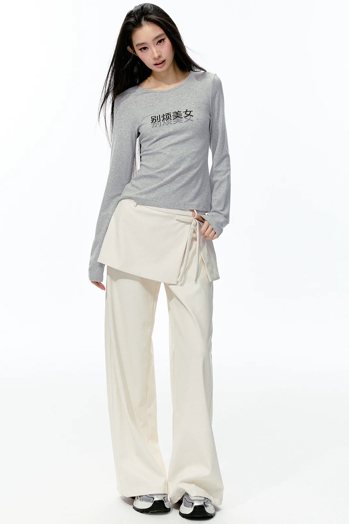 Matte Soft Faux Leather Bow Pants