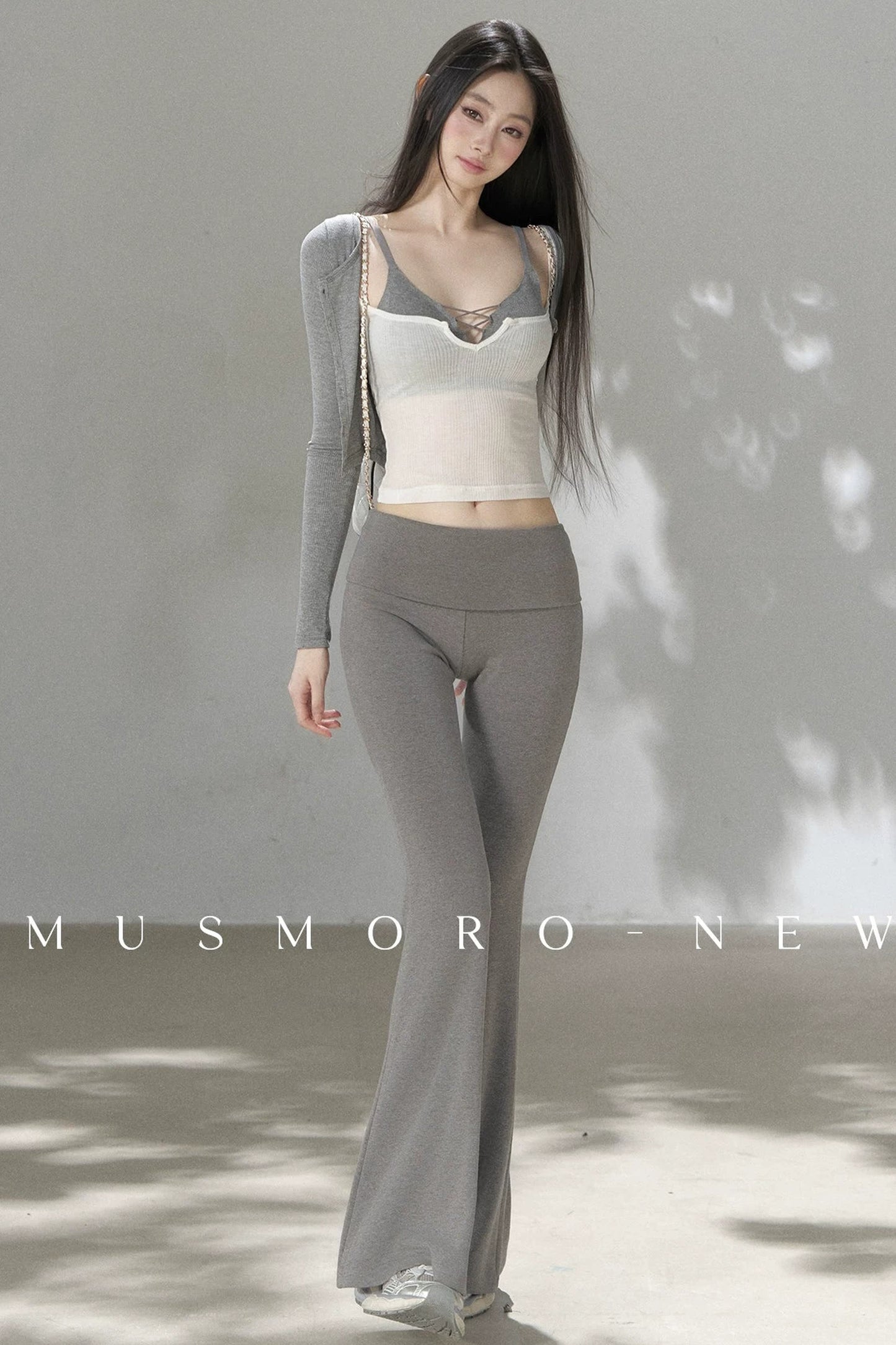 Knit Flared Enhancing Pants