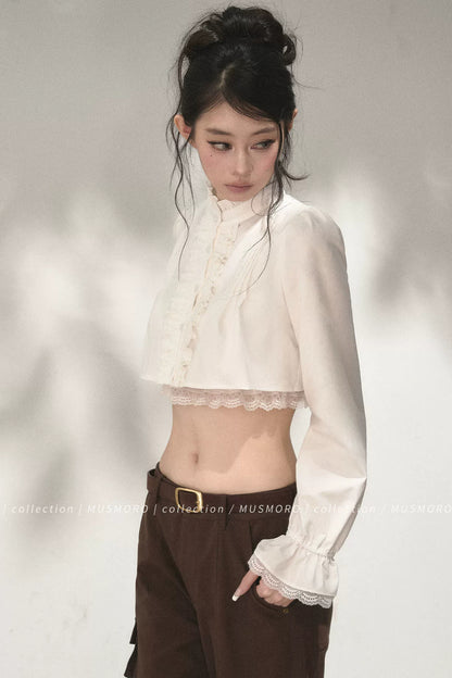 Accordion Pleated Court Blouse
