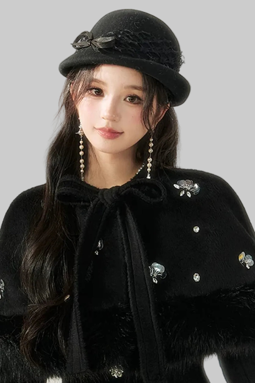 White Moonlight Bowler Hat