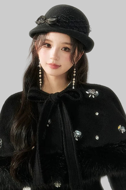 White Moonlight Bowler Hat