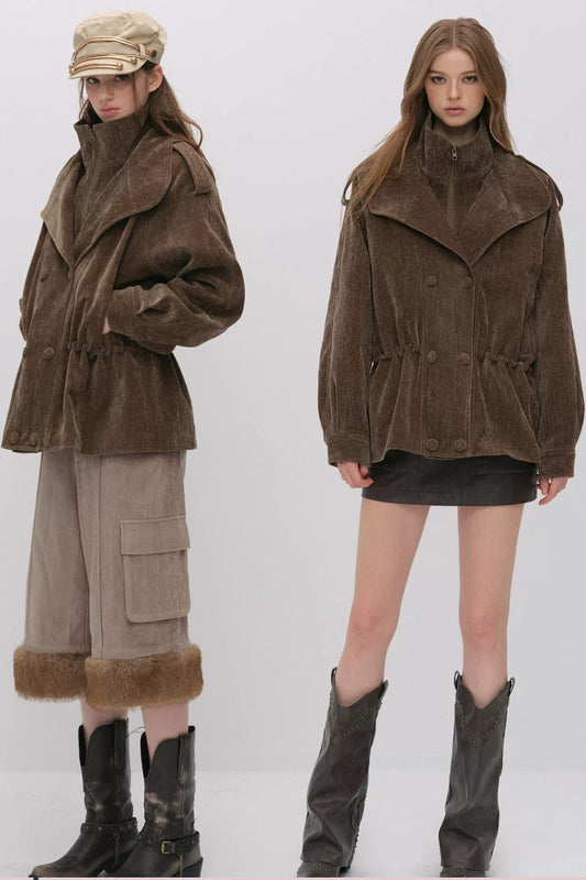 Detachable Chenille Down Jacket