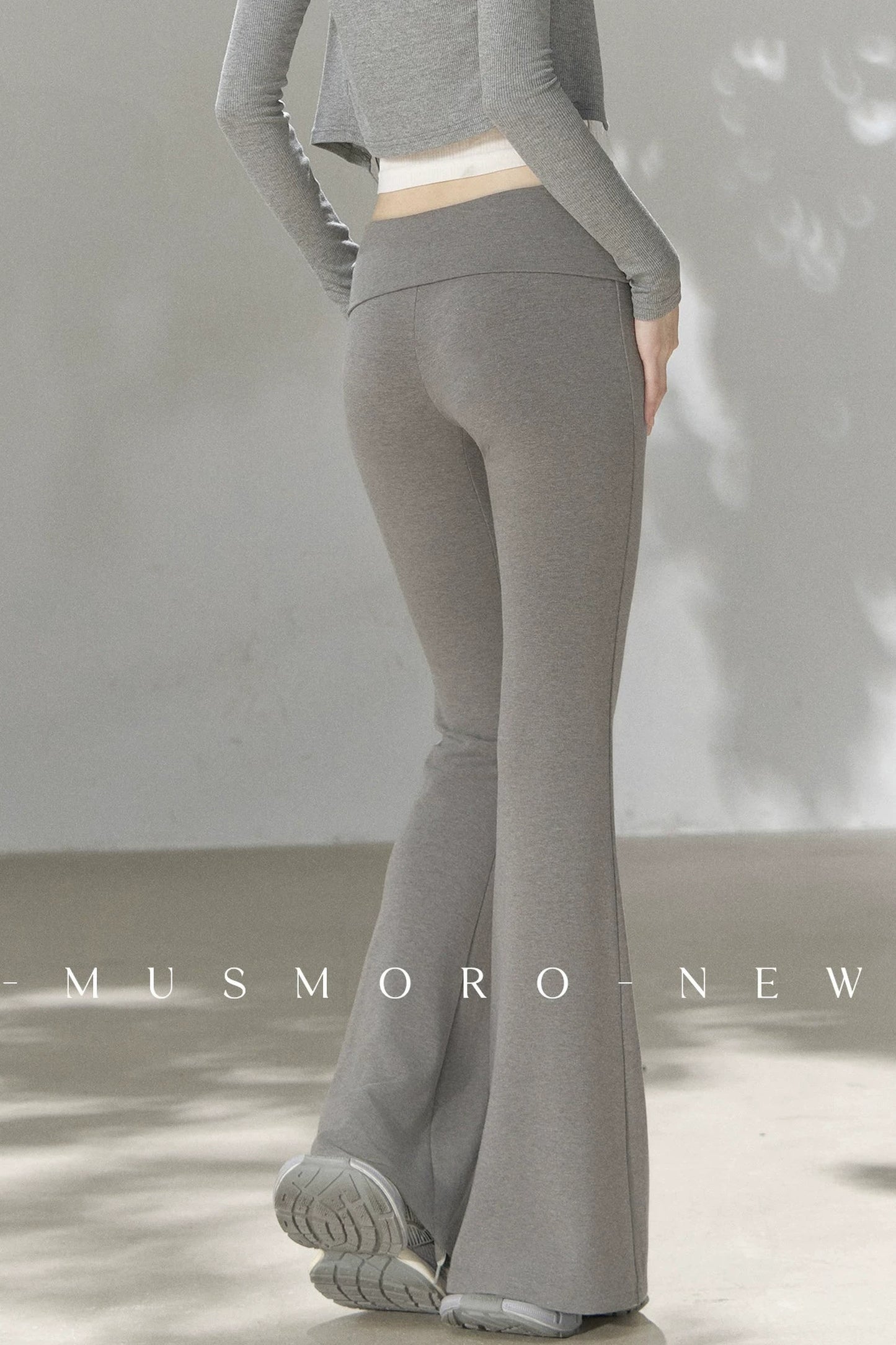 Knit Flared Enhancing Pants