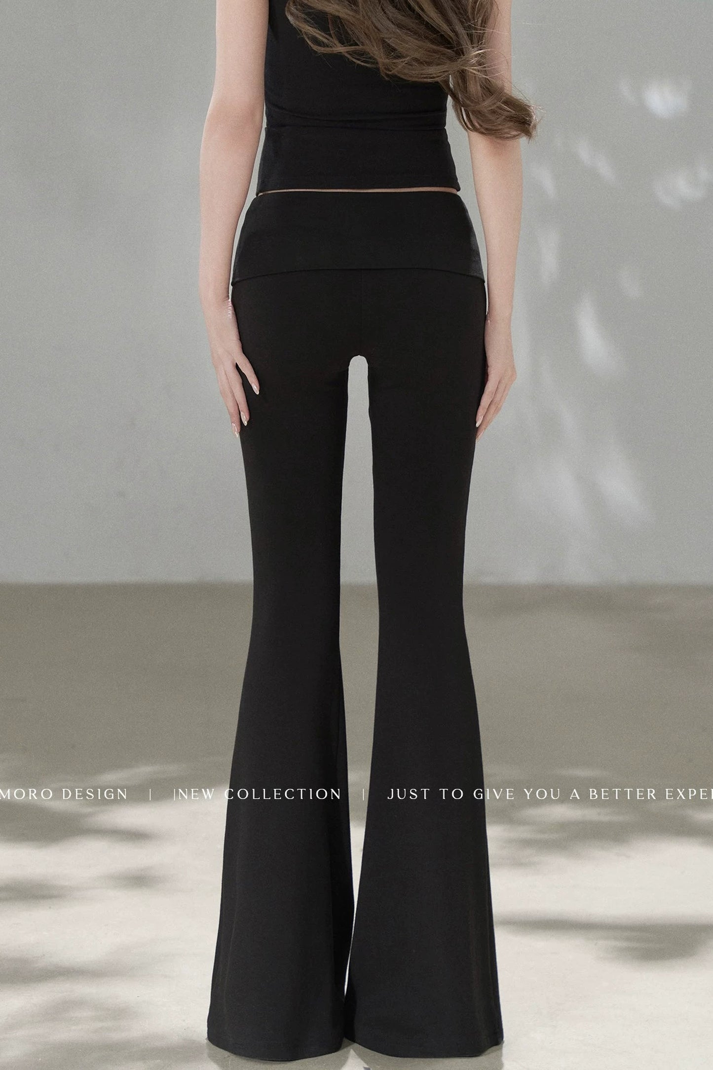 Knit Flared Enhancing Pants