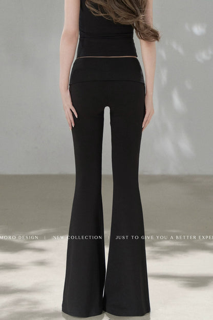 Knit Flared Enhancing Pants