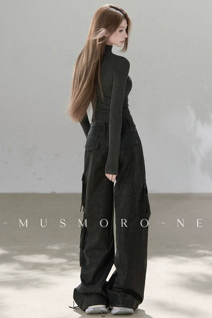 Heavy-Duty Leather Workwear Pants
