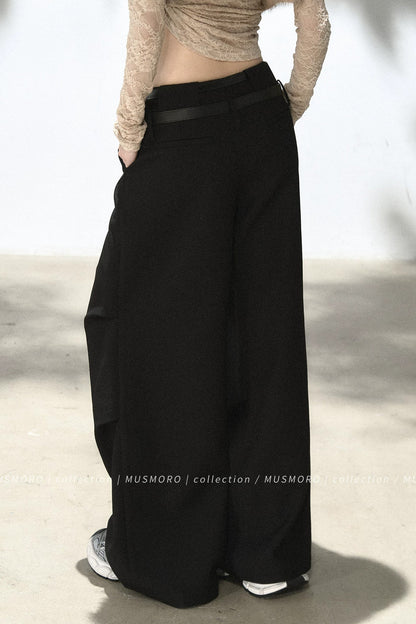Loose Wide-Leg Trousers