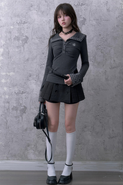 Collar Matte Silver Belt
