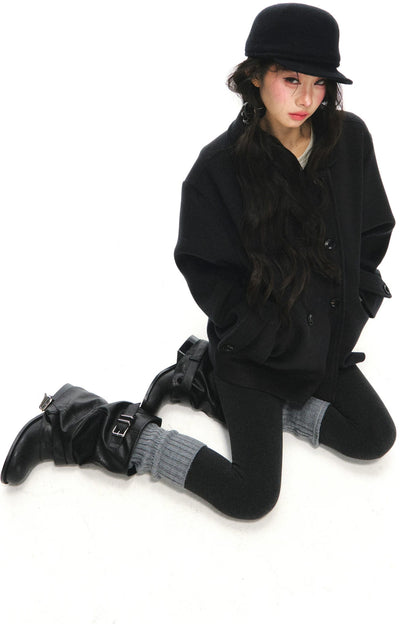Western Stacked Buckle Boots