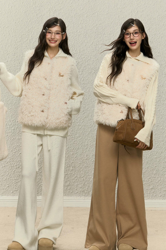 Small Fragrance Style Fur Vest Set-Up