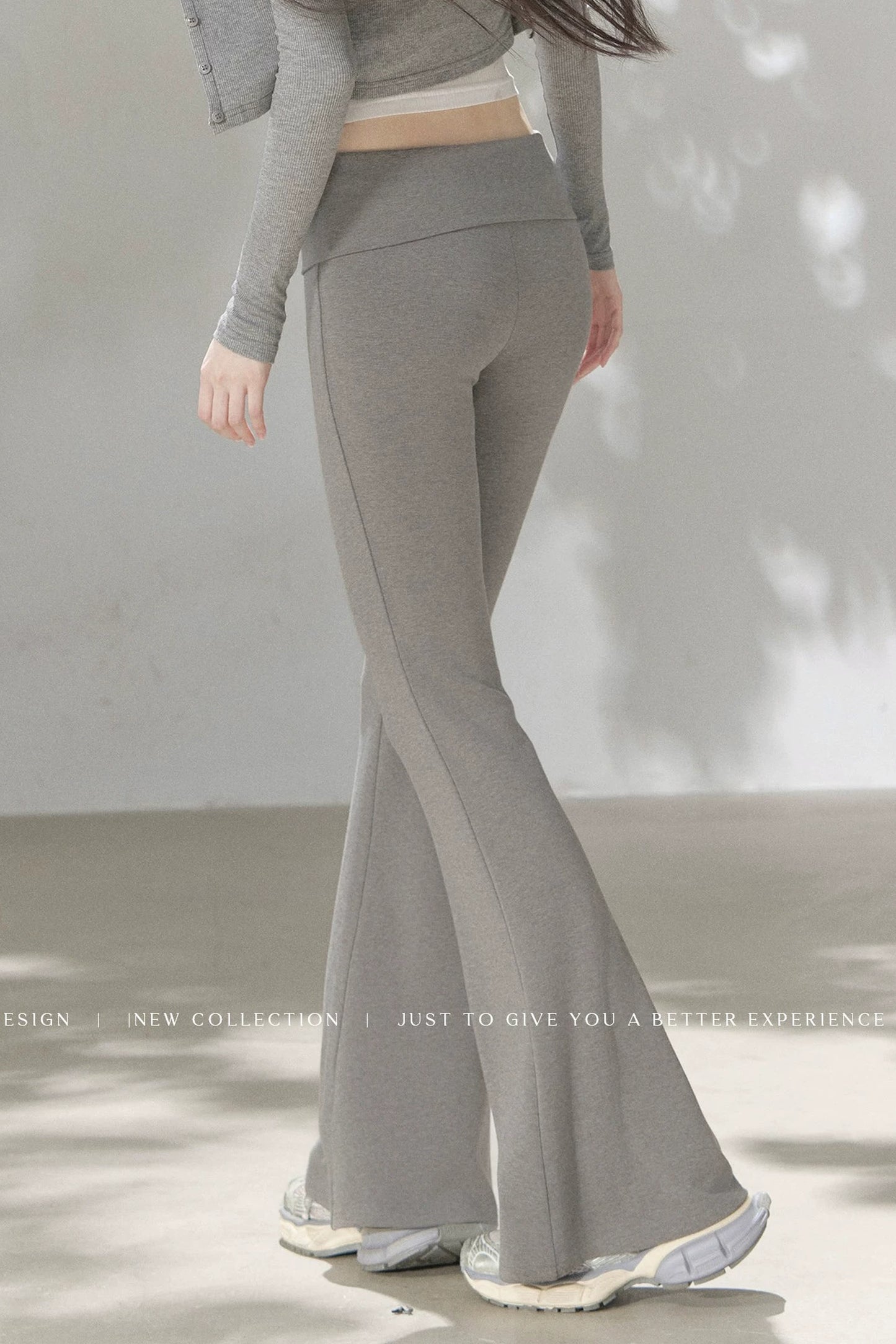 Knit Flared Enhancing Pants