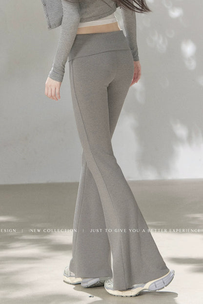 Knit Flared Enhancing Pants