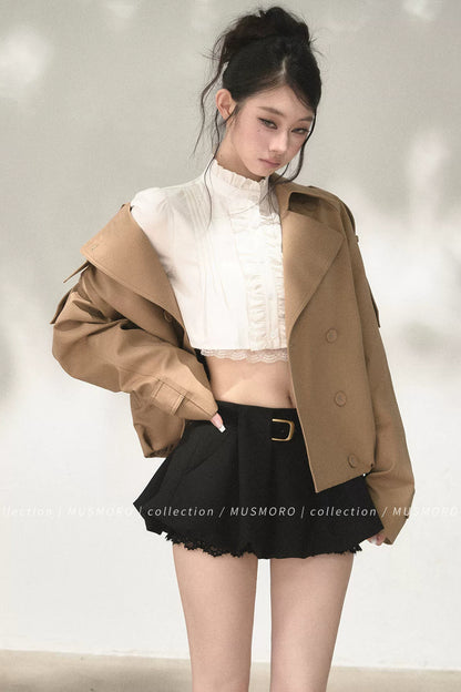 Accordion Pleated Court Blouse