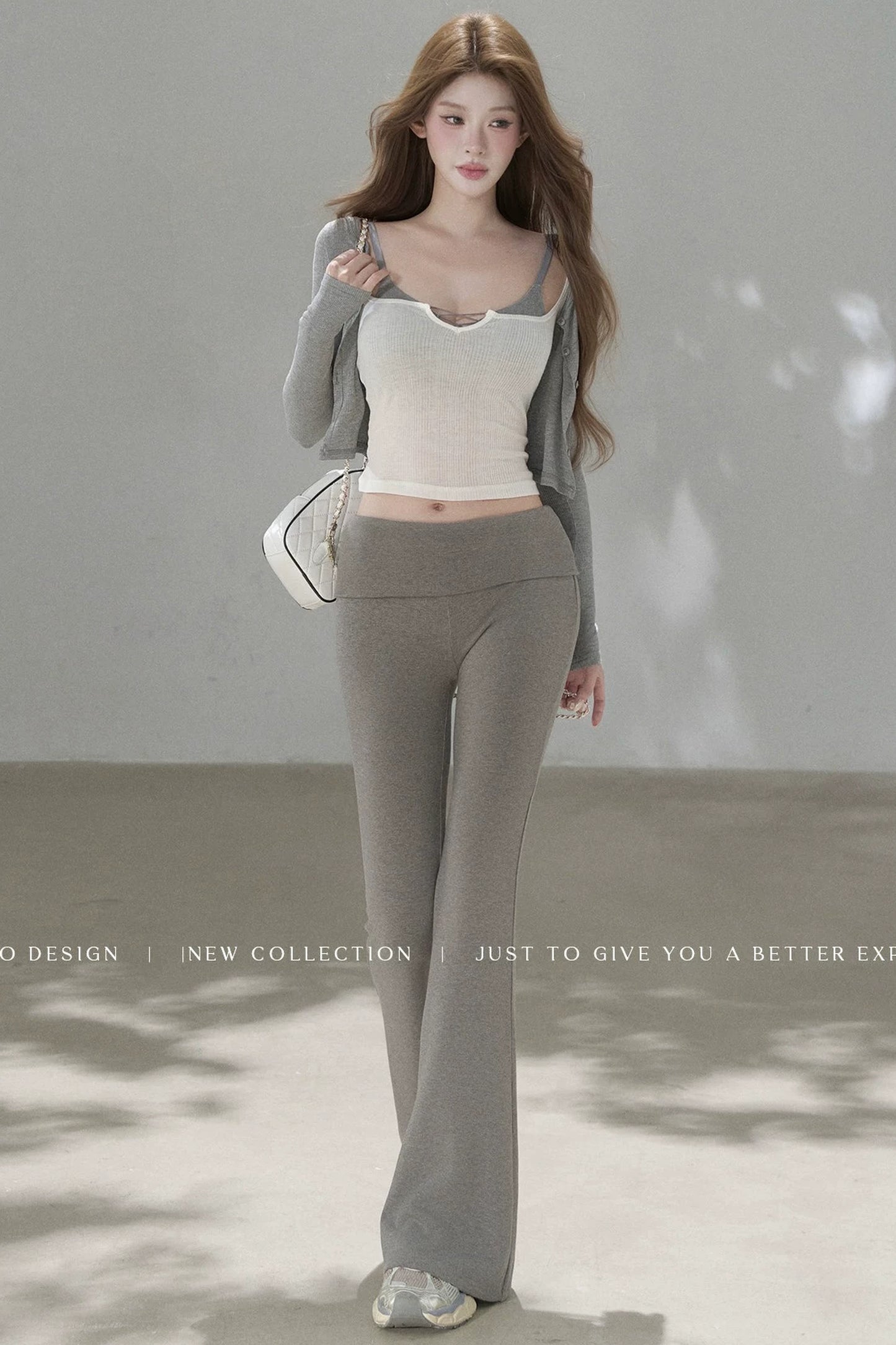 Knit Flared Enhancing Pants