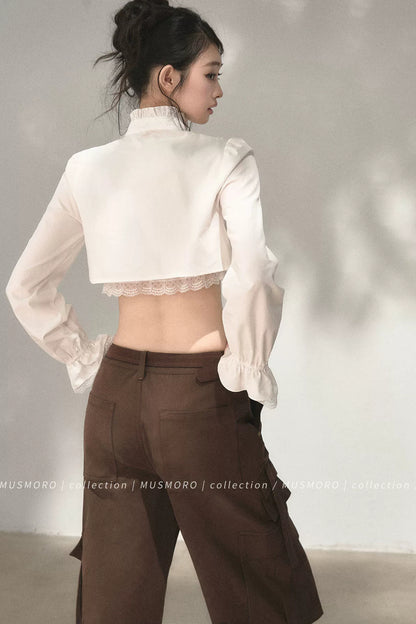 Accordion Pleated Court Blouse