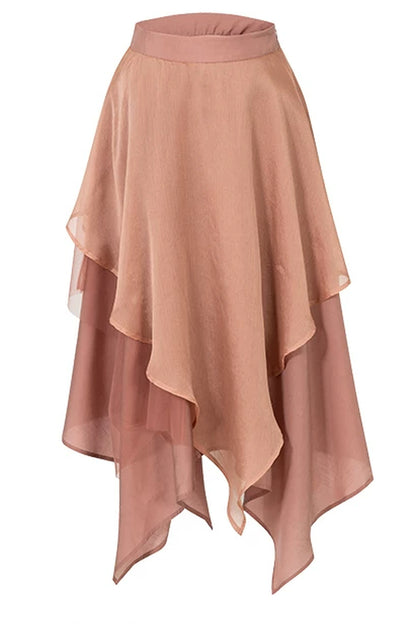 Rose Wave Layered Camisole and Skirt Set-Up