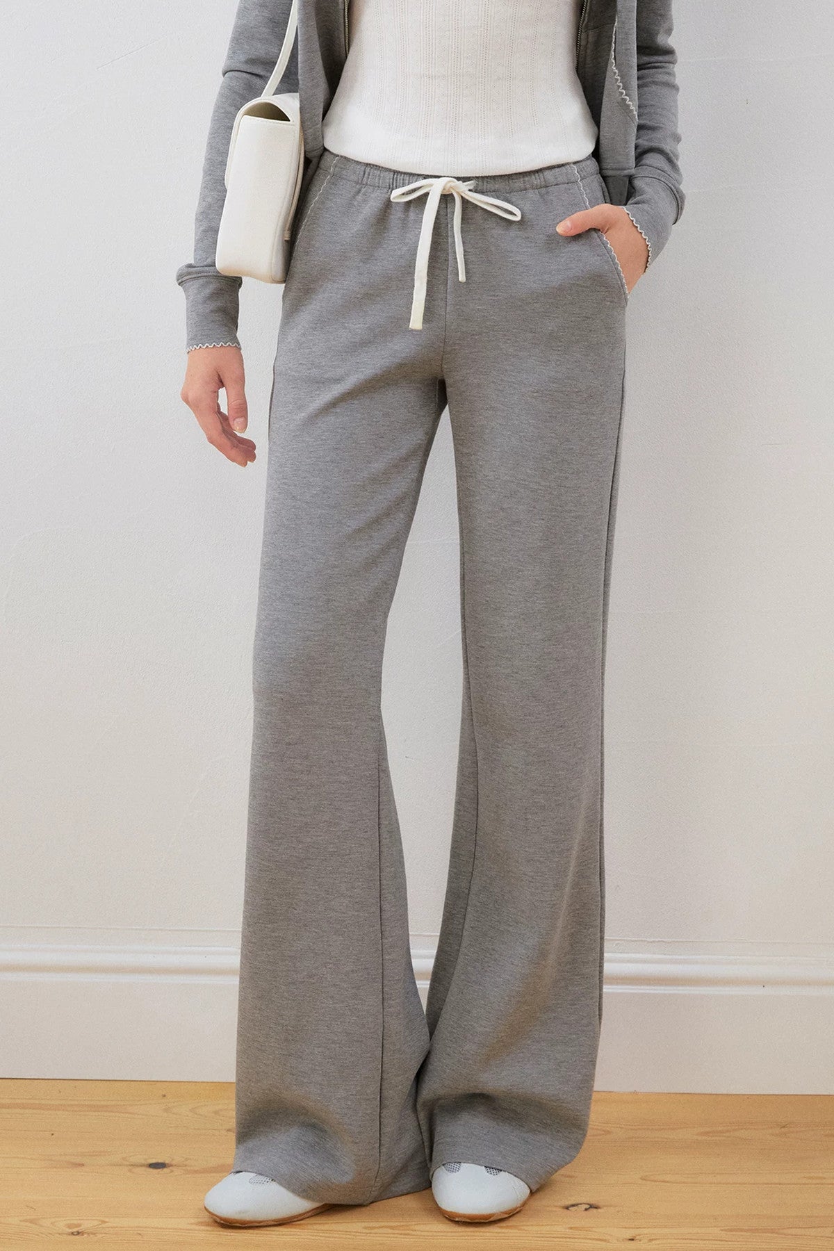 Air Layer Flared Hoodie and Sweatpants Set-Up