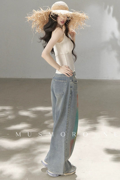 Handmade 3D Flower Hollow Knit Camisole