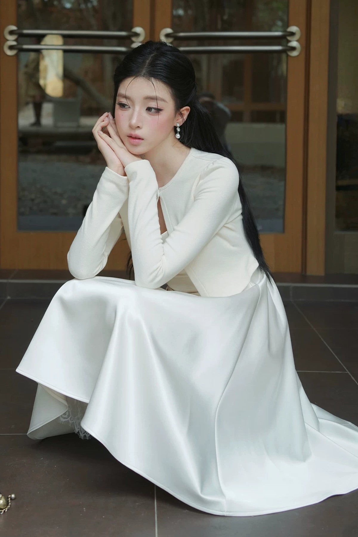 Long Sleeve Knitted Cardigan