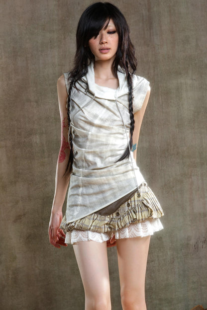 Color-Block Skort Deluxe Skirt