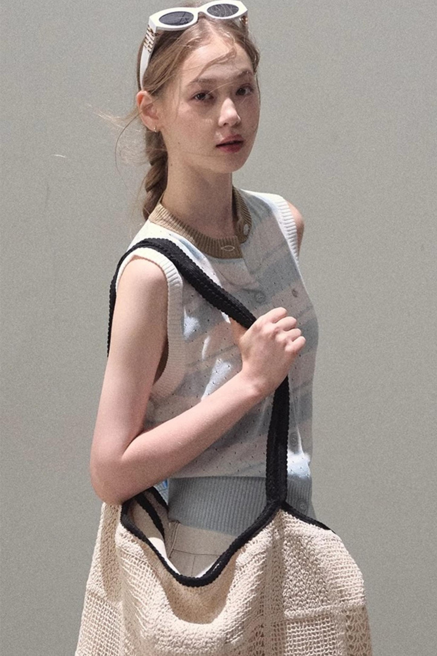 Thin Linen Relaxed Fit Vest