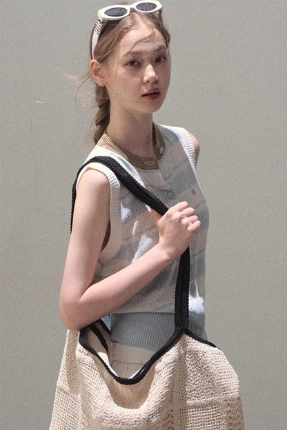 Thin Linen Relaxed Fit Vest