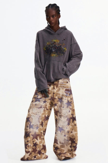 Grey Hooded Sweatshirt