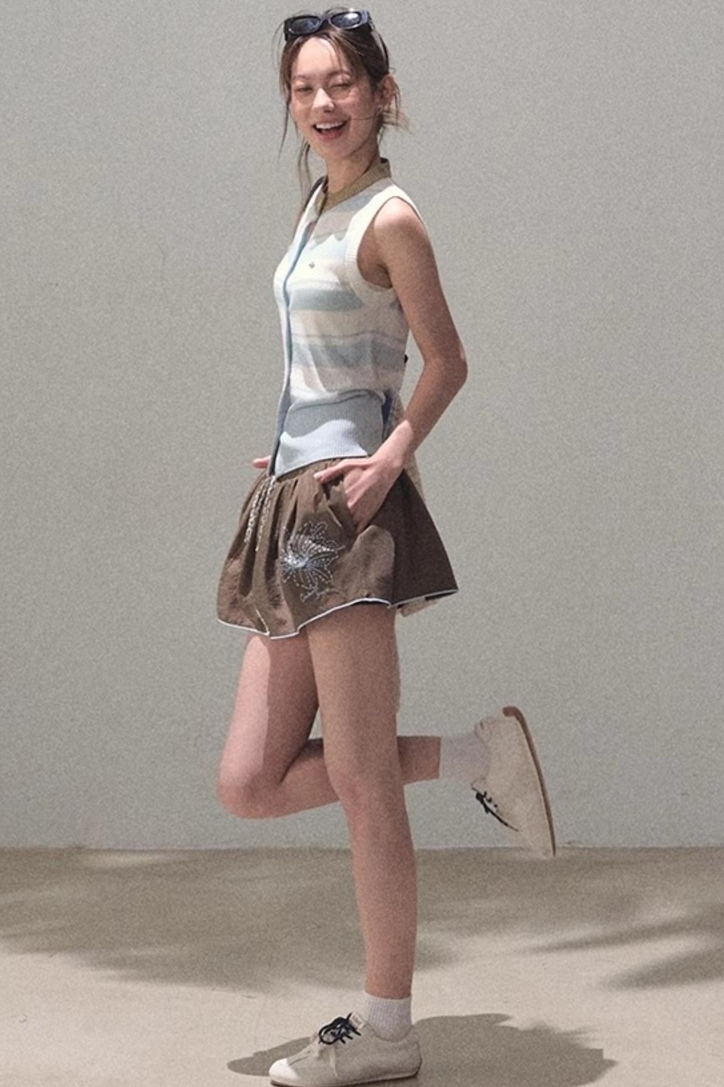 Thin Linen Relaxed Fit Vest