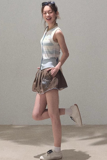 Thin Linen Relaxed Fit Vest