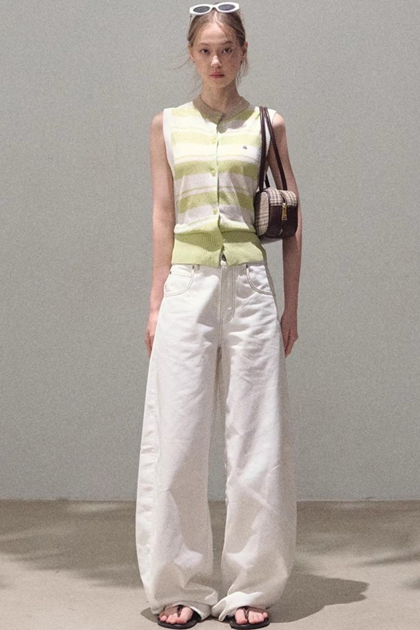 Thin Linen Relaxed Fit Vest