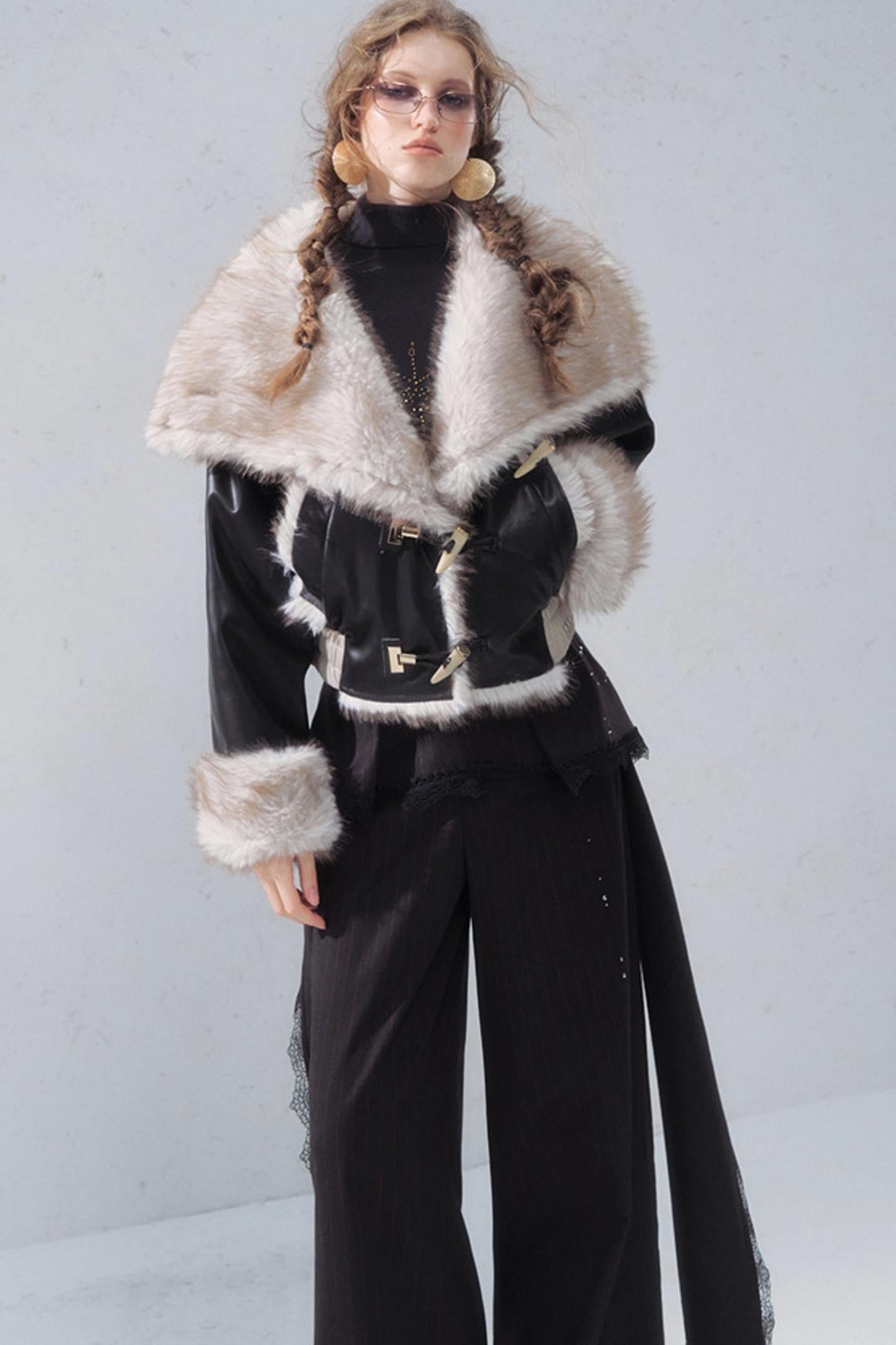 Vintage Patchwork Leather Jacket