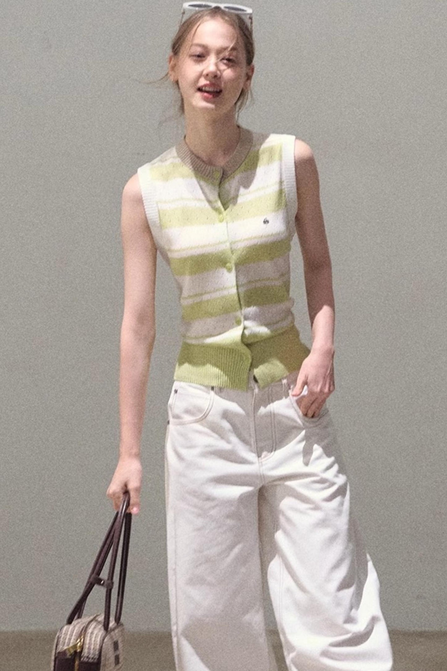 Thin Linen Relaxed Fit Vest