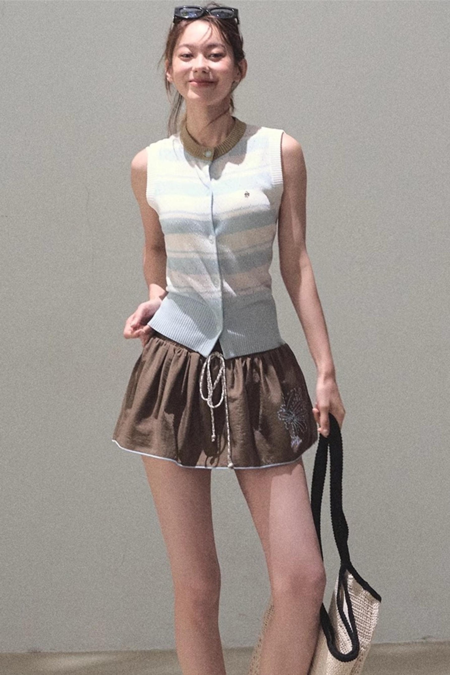 Thin Linen Relaxed Fit Vest