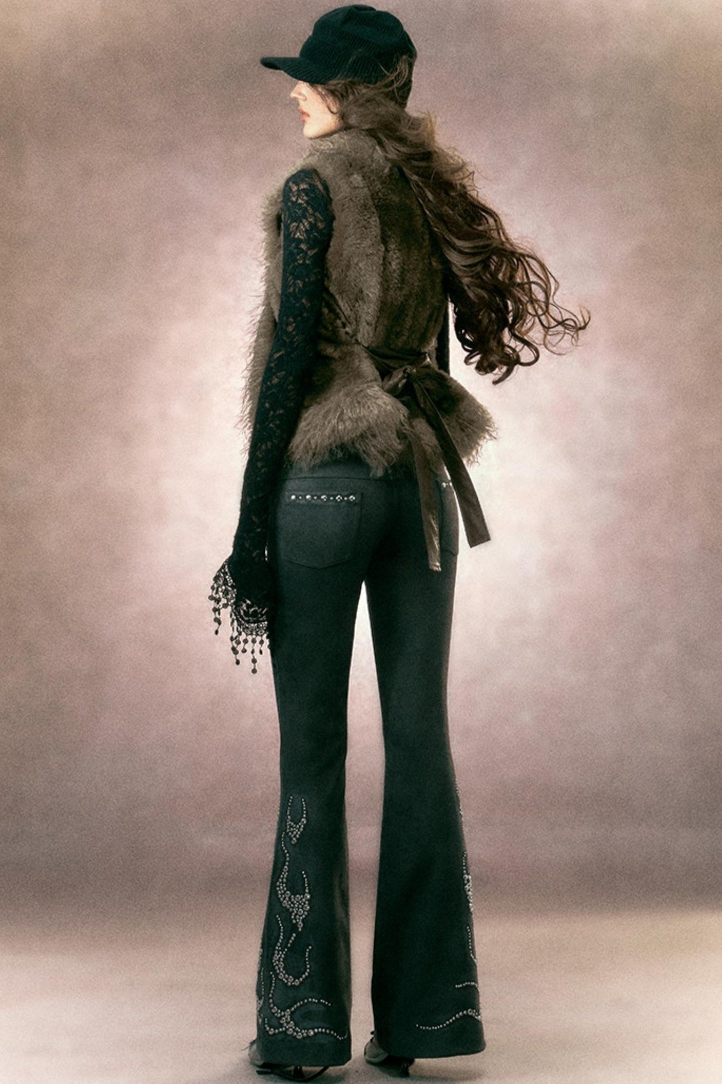 Retro Plush Patchwork Vest