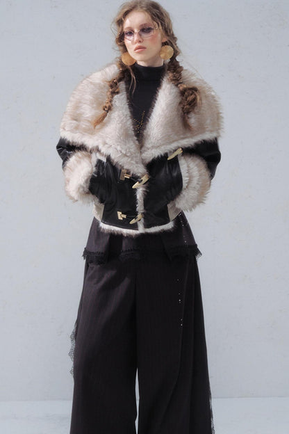 Vintage Patchwork Leather Jacket