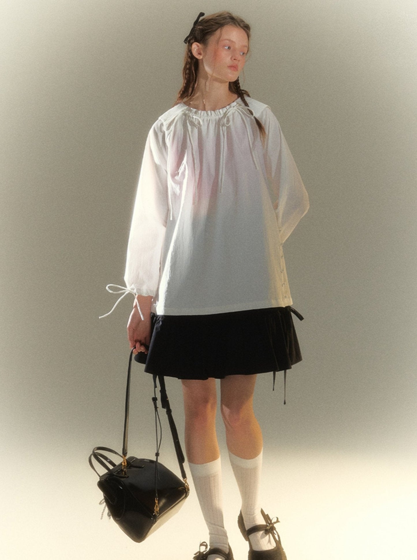 Lace-up Pullover Sun Protection Blouse Shirt