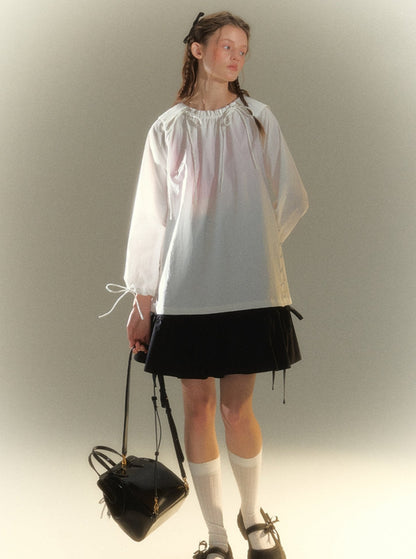 Lace-up Pullover Sun Protection Blouse Shirt