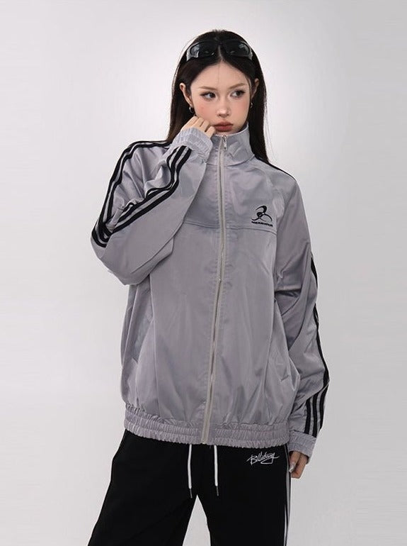 Loose Casual Track Jacket