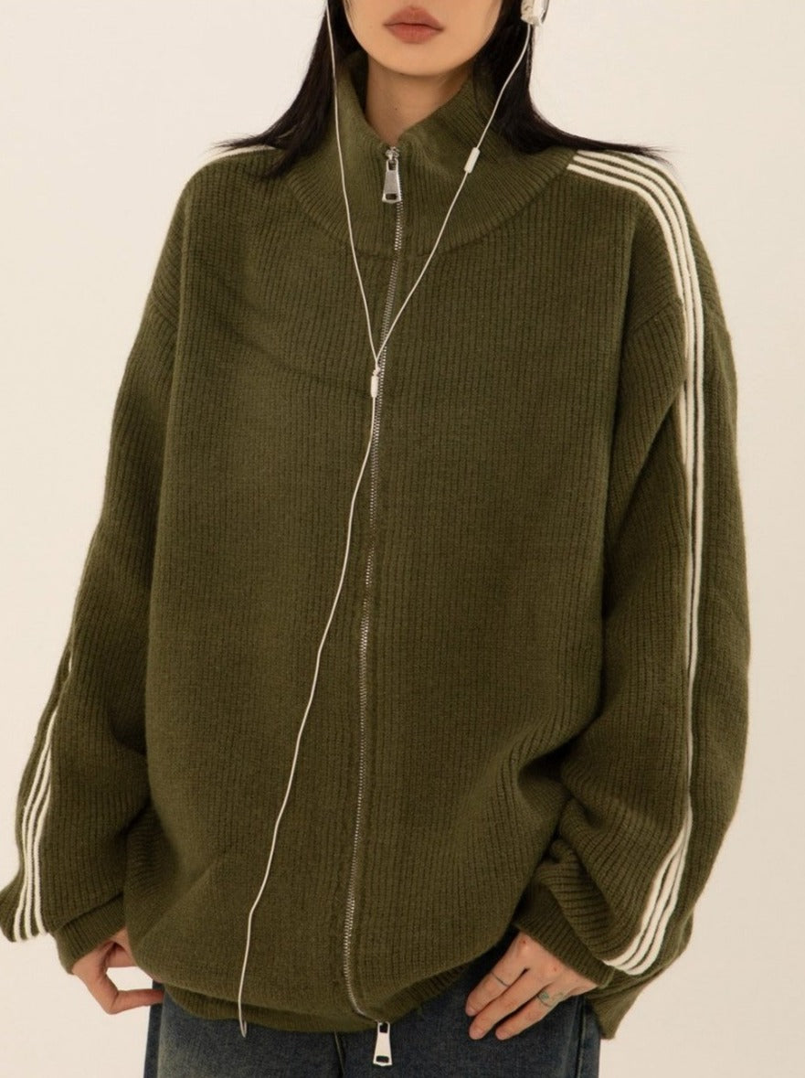 Front Zipper Line Jacket