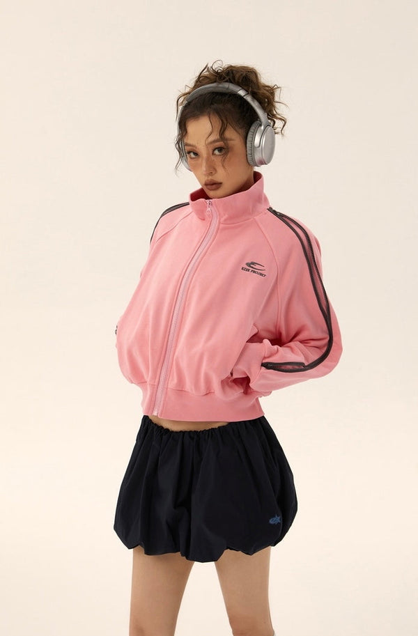 Zipper Short Track Jacket