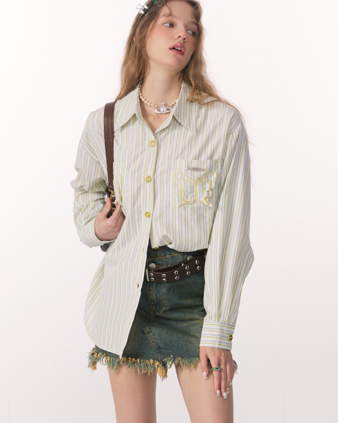 Butterfly Stripe Shirt