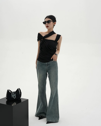 Wide Leg Flared Pants