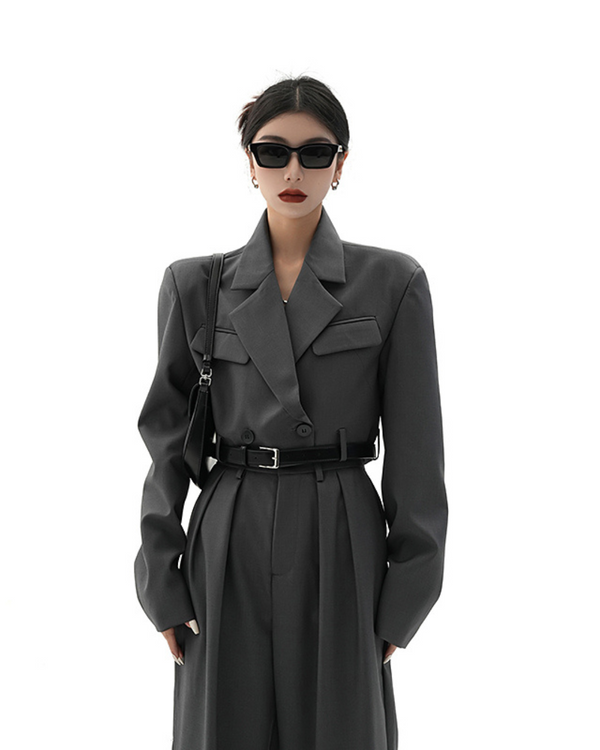 Two-Piece Short Jacket＆Mop Suit Pants