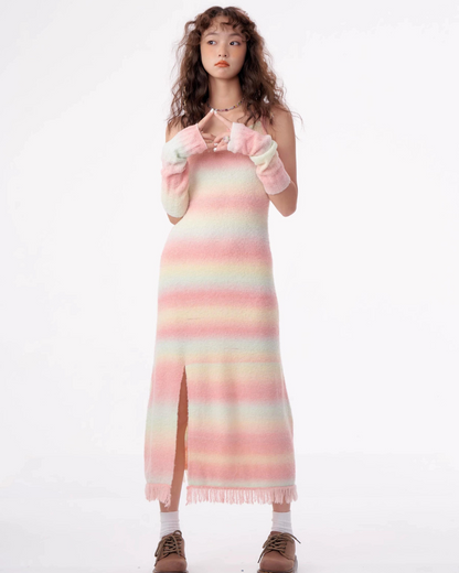 Rainbow Slim Fit Dress