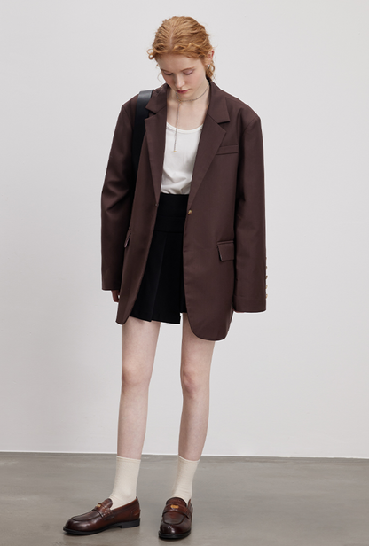 Loose Silhouette Single Jacket