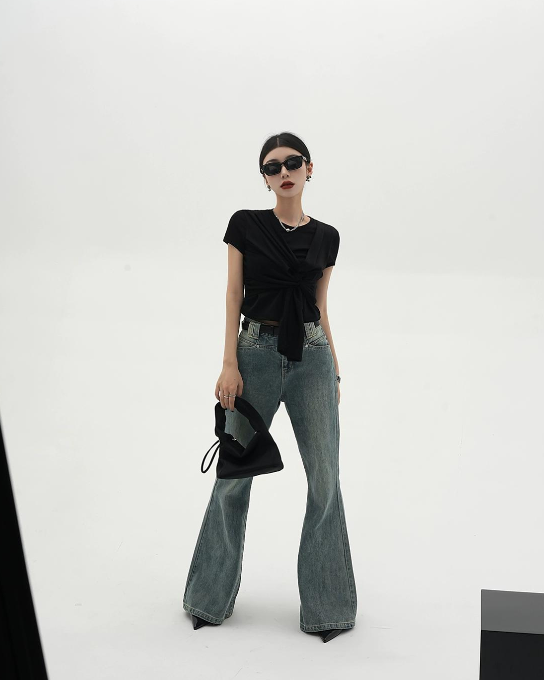 Wide Leg Flared Pants