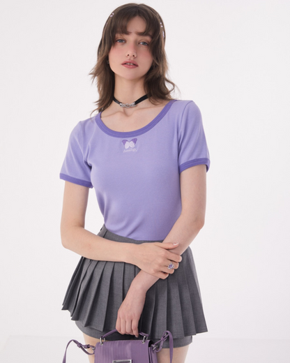 Retro Slim Round Neck T-Shirt