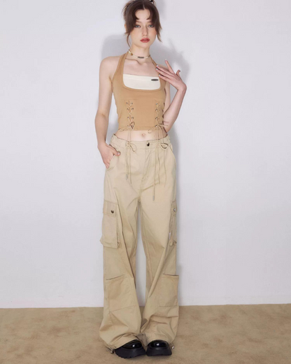 Girly Basic Cargo Pants