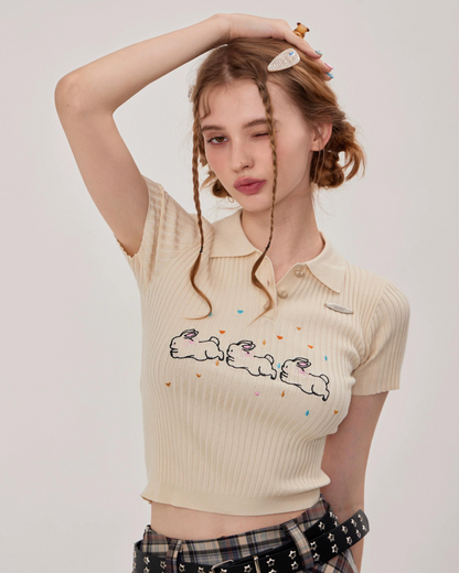 Rabbit Polo Knit Shirt